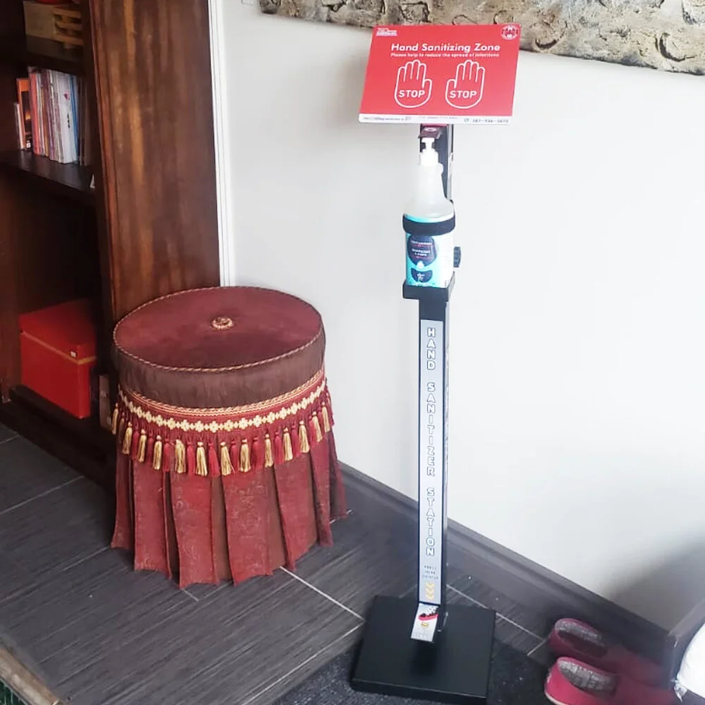 Hand Sanitizer Dispenser Stand — 360 DEGREE MARCOM INC.